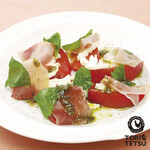 Tomato and Prosciutto caprese