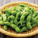 Freshly boiled edamame