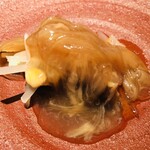 エクアトゥール - フォアグラのソテー　フカヒレ　生ハム