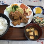 宮前食堂 - 若とり唐揚げ定食　800円