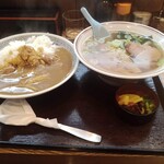 中華処タカノ - ラーメン350円カレー500円