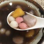 辛發亭 - 紅豆湯圓の白玉と芋圓