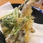 蕎麦 松風 - 山菜天ぷら