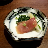 くずし鉄板 あばぐら 神田店 - 向付　本日のひとくち刺身