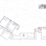富田屋 - 避難経路図