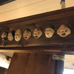 遊酒食堂 宇都宮 - カウンター頭上の七福神