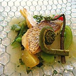 メゾン・ド・タカ芦屋 - 桜鯛のポアレ　季節野菜のエスカベッシュ