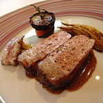 メゾン・ド・タカ芦屋 - フランス産ビゴール豚のポアレ　ういきょうとオレンジと共に