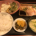 Goteou - チキン南蛮&鳥刺定食（880円）