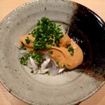 鮨 さかい - トラフグのあん肝ソースかけ