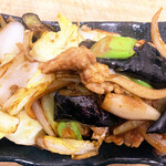 Izakayapurasunain - セセリと茄子の味噌炒め600円　オススメより
