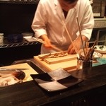 料理の育元 - 調理風景（撮影了承済）