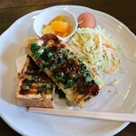 Kafe Haru - ネギチーズトーストのセット（420円）