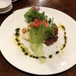 大衆中遊華食堂 八戒 - マグロとイカと海老の和物