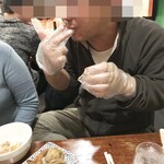 大衆中遊華食堂 八戒 - 渡蟹の春雨炒めはビニ手を舐めながら食べようね(･∀･)ｼﾗﾝｹﾄﾞ!!!!!