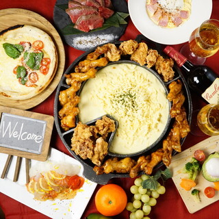 Ufoチキンコース とろ り濃厚チーズがたまらないチーズ尽くし8品 最大3h飲み放題4500 4000円税込 閉店 鍛冶二丁 姫路店 山陽姫路 居酒屋 食べログ