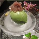 レストラン バカール - 春靄のデセール サントノーレの桜に思いを馳せて2