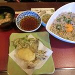 日本料理竹りん - シラス丼と天ぷら盛合せ