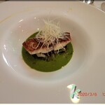 Cote a Cote - 魚料理　糸撚鯛（イトヨリダイ）グリル　菜の花ソース 　