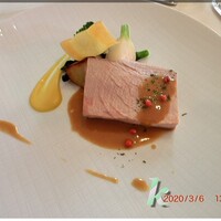 コット ア コット - 肉料理　ポークヒレ　グリーンペッパーソース