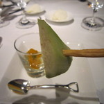 代官山ASO チェレステ - グリッシーニに茄子が刺さってました。