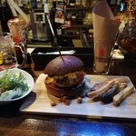 BAR & GRILL BURGER CHOP STEAK HAMBURGER - 