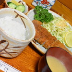 なかよし - とんかつ定食（１，４００円）２０２０年２月