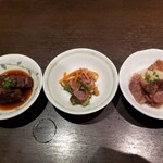 炭焼厨房みつわ - 付きだし3種