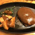 居酒屋喜楽 - ハンバーグ