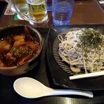 極楽湯 食事処 - ピリ辛つけ麺