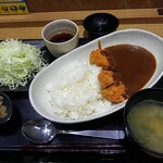 新宿さぼてん デリカ - ヒレかつカレー(味噌汁付) 850円(税別)