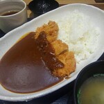 新宿さぼてん デリカ - ヒレかつカレー(味噌汁付) 850円(税別)