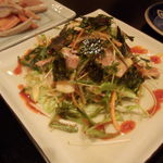 食彩酒房 会家 - ゆで豚と水菜のヤンニョムサラダ