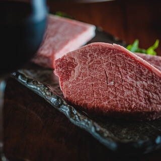 Carefully selected Kuroge Wagyu beef purchased as a whole