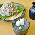 そば処 平石亭 - 「源流ざるそば(大盛)」\700です（市街の普通盛りお値段で格安）