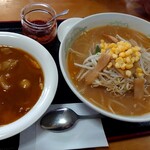まんみ - 味噌ラーメン+ミニカレーセット850円
