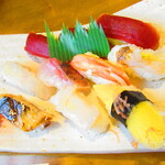 あけぼの寿司 - ランチお好み寿司１０貫　１３２０円（税込）のアップ【２０２０年３月】
