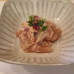 季節料理 よし野 - カワハギの肝和え