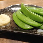 鉄餞 - 茹でスナップエンドウ