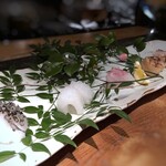 大どころ - お刺身盛り合わせ・・いつもながら、どれも厚めに切られています。