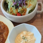 Muku shokudou - 野菜サラダ&タマゴサラダ
