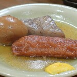 桶家乃隠居 - 玉子、ごぼ天、生コンニャク