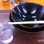 讃岐うどん 上原屋本店 - 2012.4.28(土)15時半は、お気にの釜揚げは終わってたが、かけでもエッジのない丸い食感は美味しい (^_^)v
