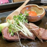 ぼちぼち - 下仁田ねぎとお肉の照り焼き