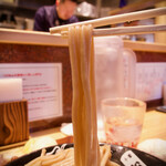 中華蕎麦 とみ田 - 【つけめん(並) 1100円】多加水極太ストレート 　うっほほーい♥ 　やっぱ今日も旨い