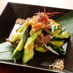 鳥ばか一代 - 砂肝・きゅうりと梅水晶