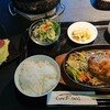 カウキング - 料理写真:ハンバーグ定食 800円(税別)、厚切りラム600円(税別)