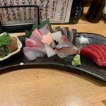 夜ノ焼魚 ちょーちょむすび - 【お造り３点盛り】◎2020/2