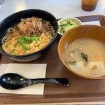すき家 - ロカボ牛麺 しじみ汁おしんこセット