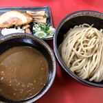 自家製麺 義匠 森田製麺所 - 義匠つけ麺（大盛）全景